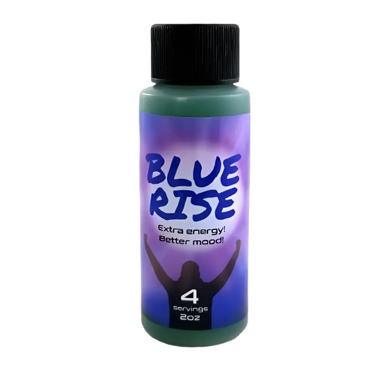 2oz Blue Rise Extra Mood Energy Red Dawn Formula Party Drink 4 Serv 12 Bottle - Dietary Supplement
