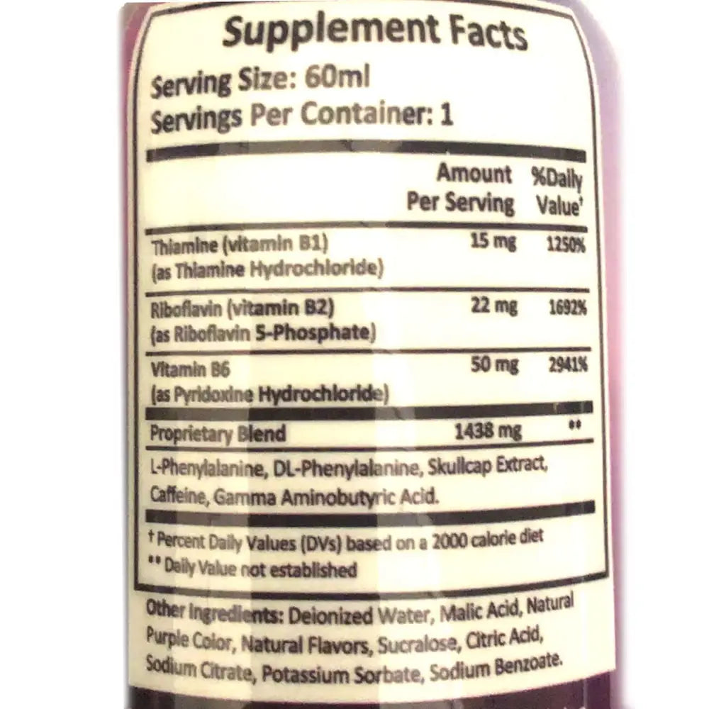 2oz Sleep Walker Grape Touch Down Shot Focus & Mood Optimizer Full Box - Dietary Supplement