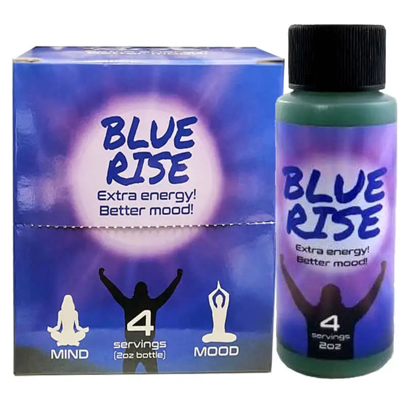 2x 2oz Blue Rise Extra Energy Better Mood From The Creators of Red Dawn - Dietary Supplement