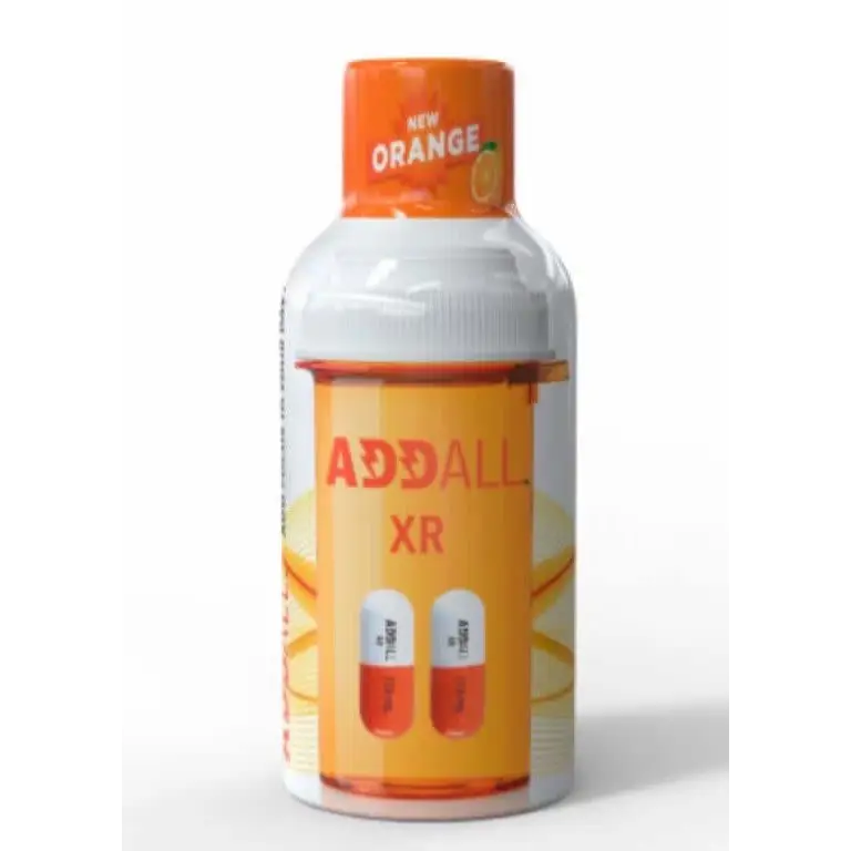Addall XR Orange 2oz Shot Memory Mental Brain Concentrate 12 Bottles - Dietary Supplement