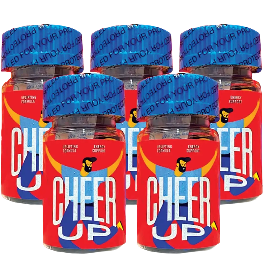 Cheer Up 20 Count Bottle 100 Capsules Old Sleep Walker Formula 5 Bottle - Dietary Supplement