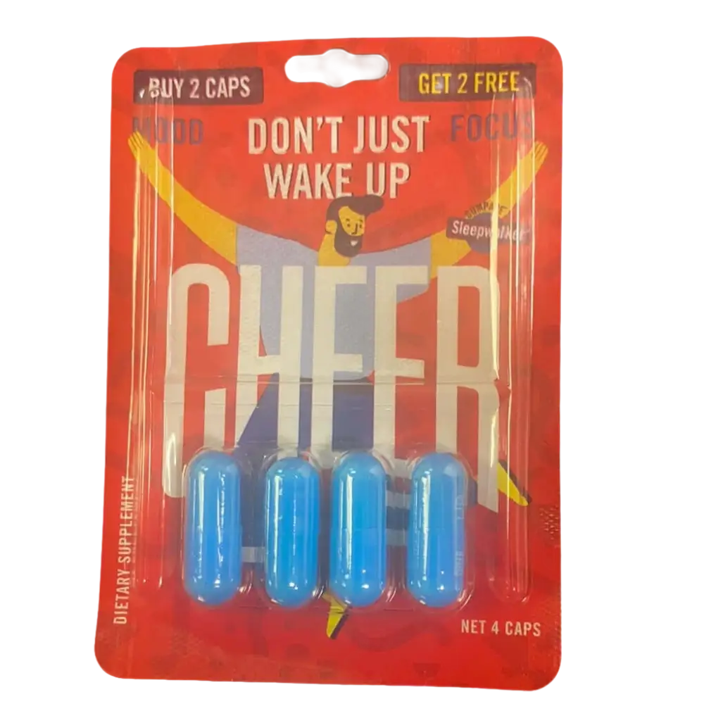 Cheer UP Original Sleep Walker Formula 4 Count Capsule Full Box - Dietary Supplement
