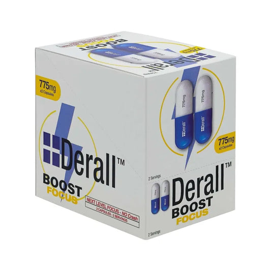 Derall Nootropic Brain-Booster 775mg Capsules Box - Dietary Supplement