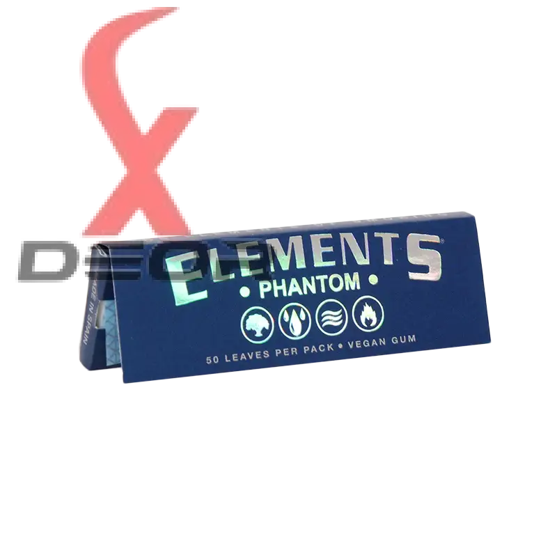 Element phantom 1.25 rolling papers – ultra thin rice paper | smooth slow burn | full box of 25 booklets