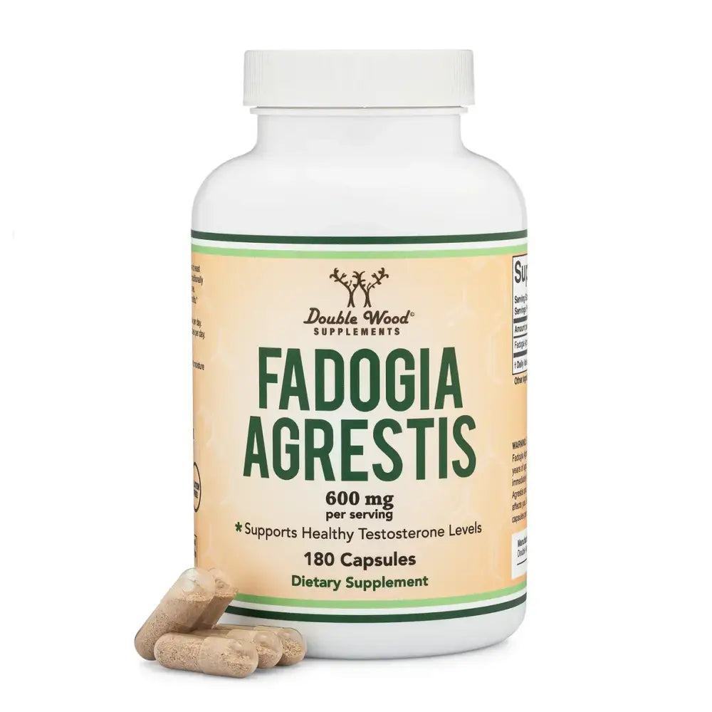 Fadogia Agrestis 600mg – Natural Testosterone & Performance Support (180 Capsules) - Dietary Supplement