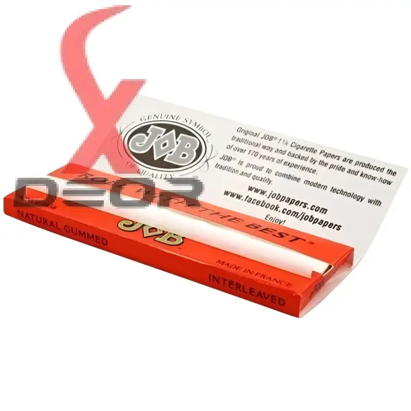 Job 1 1/4 rolling papers – classic orange/red pack 12 booklets (32 each)