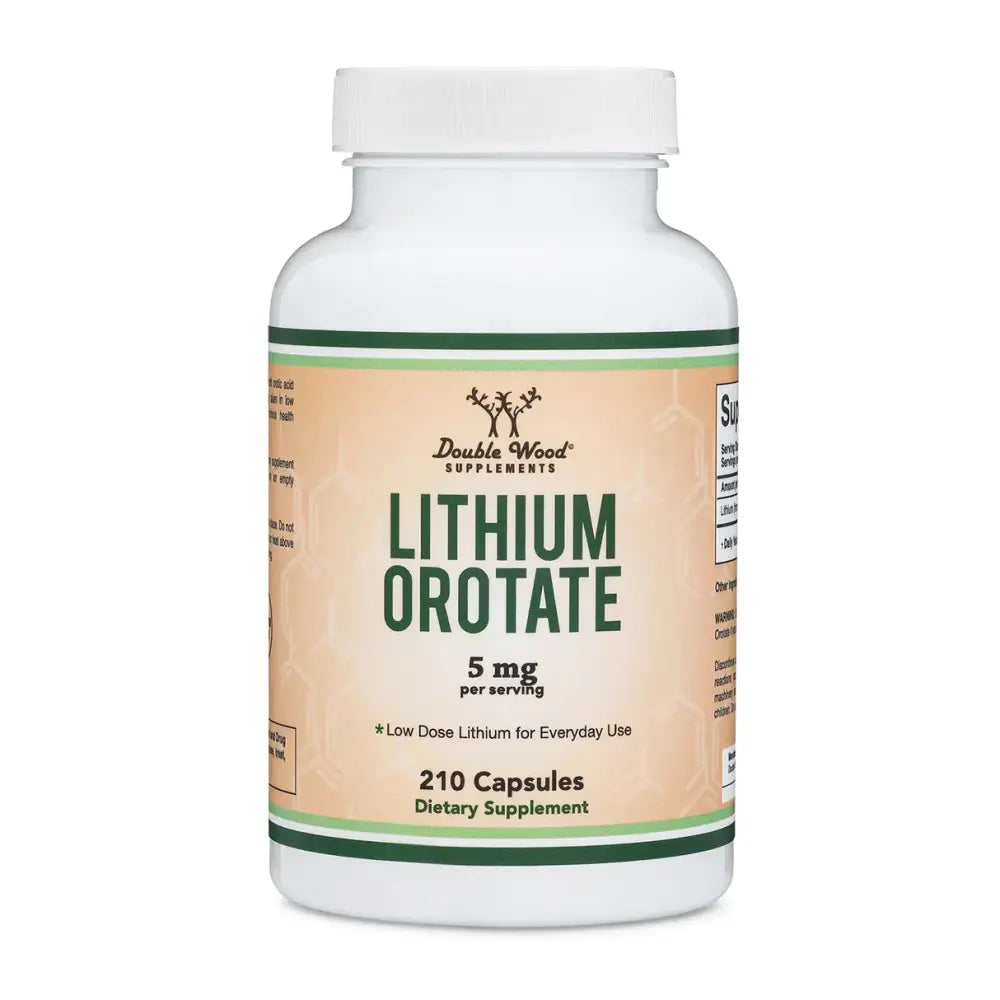 Lithium Orotate 5mg – Mood & Sleep Support Supplement (210 Capsules) - Dietary Supplement