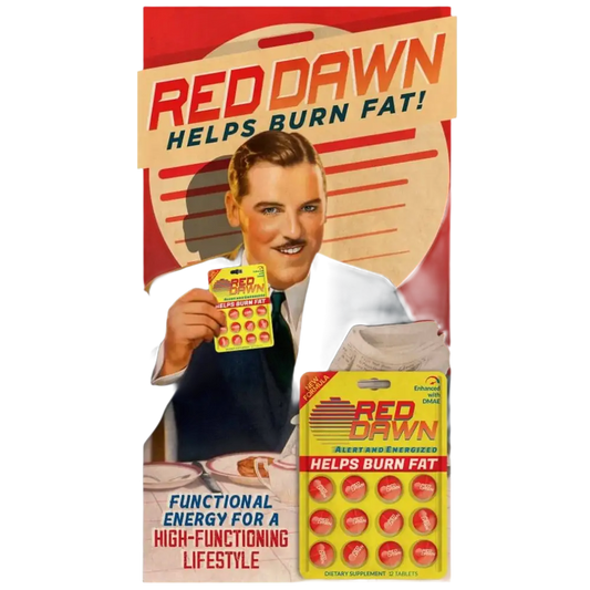 Red Dawn Alert & Energized Melt Fat Upgrade Productivity Stay Happy! FULL BOX - Dietary Supplement