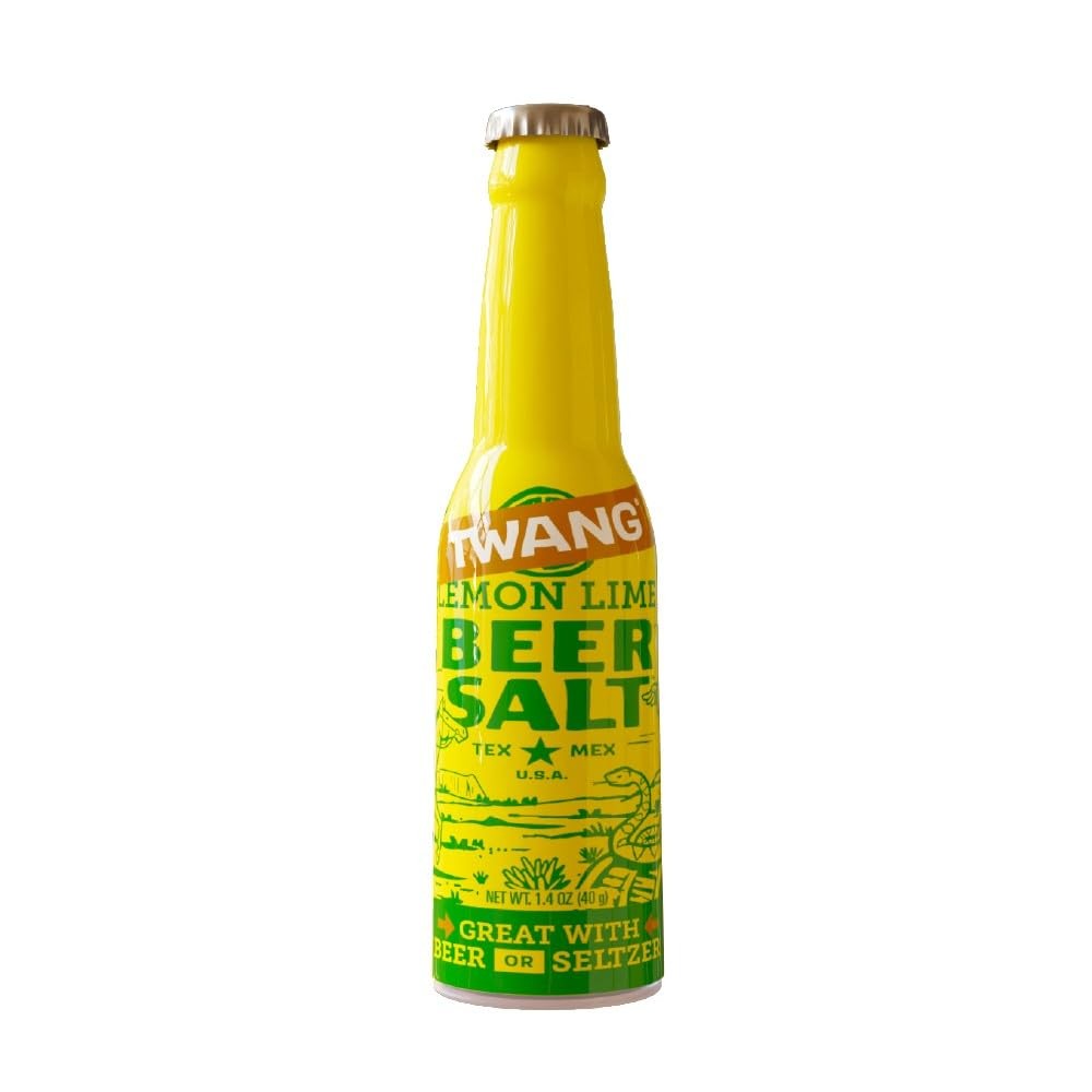 Twang Lemon Lime Beer Salt – 1.4 oz Bottles (10 Bottles) | Classic Citrus Seasoning for Beer, Veggies & Meats