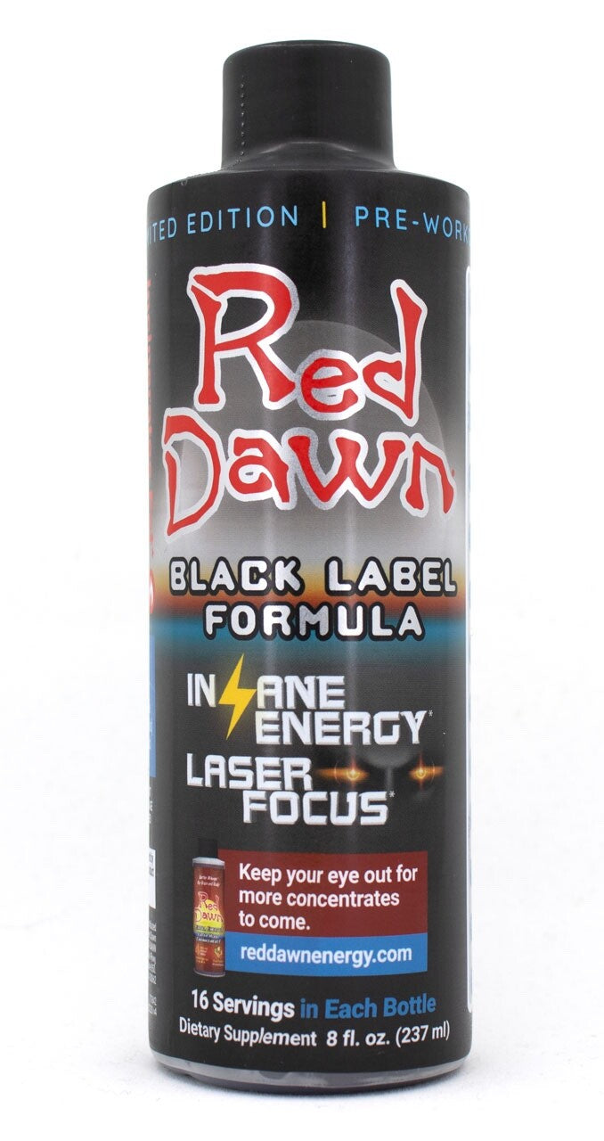 Red Dawn Black Label Formula 8oz Bottle 16 Serving 3 Bottles