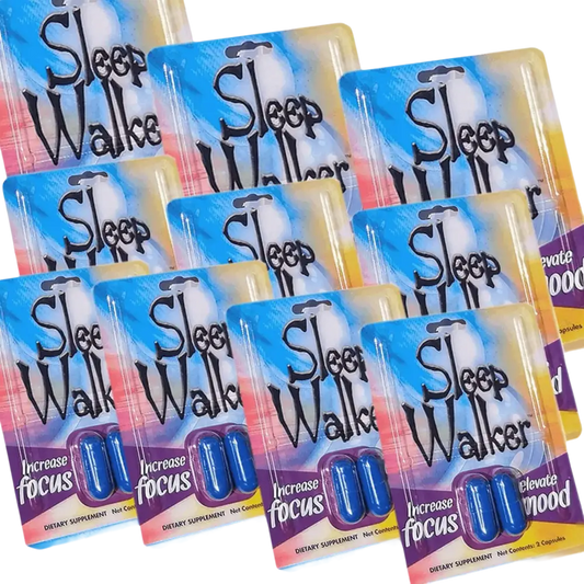 Sleep Walker 20 Capsules Blister Pack Focus & Mood Optimizer 10 Pack OF 2CT - Dietary Supplement