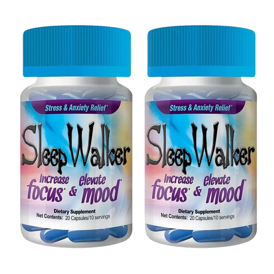 Sleep Walker 40 Capsules 2 Bottles RedXdawn Mood Enhancer Pill Red Dawn - Dietary Supplement