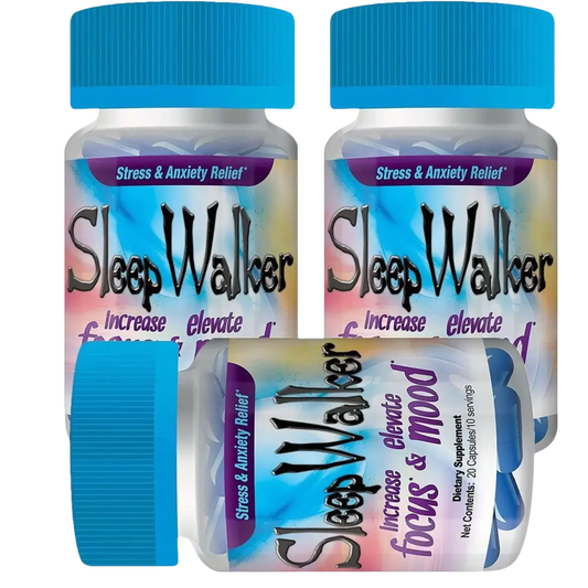 Sleep Walker 60 Capsules 3 Bottles RedXdawn Mood Enhancer Pill Red Dawn - Dietary Supplement
