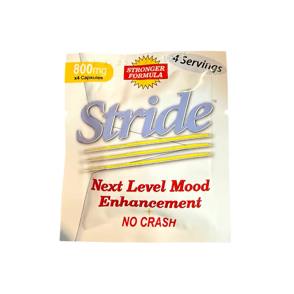 Stride Energy & Focus Capsules – 800mg Formula – 12 Pack (48 Capsules Total) – From Makers of Derall – EXP 02/2027