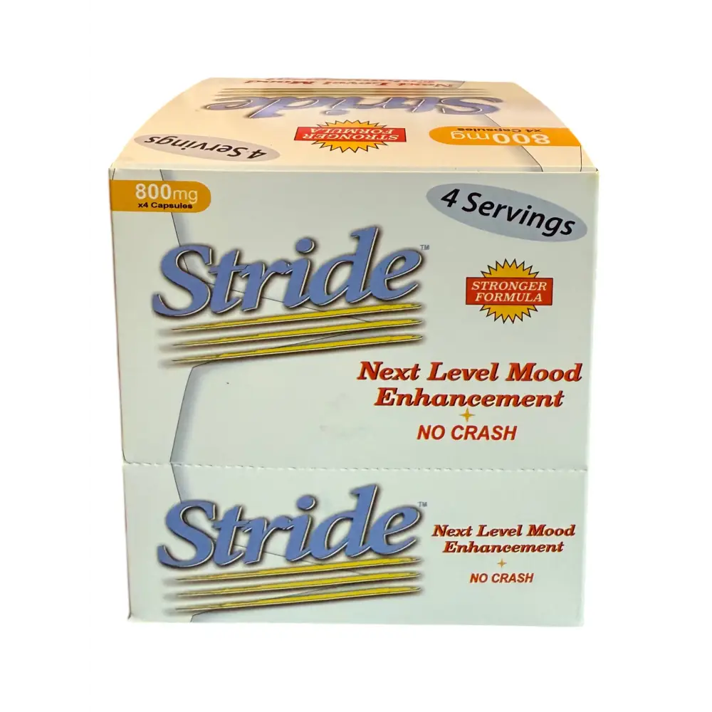 Stride Energy & Focus Capsules – 800mg Formula – 6 Pack (24 Capsules Total) – From Makers of Derall – EXP 02/2027
