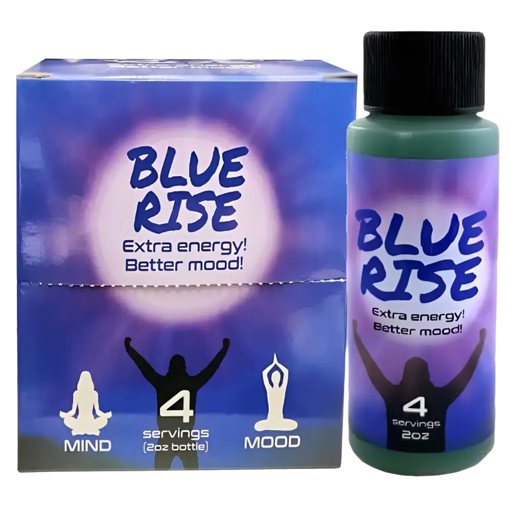 2oz Blue Rise Extra Mood Energy Red Dawn Formula Party Drink 4 Serv 1 Bottle - Dietary Supplement