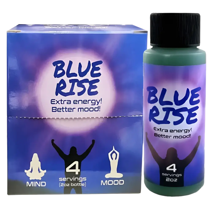 Blue Rise Extra Energy Drink Shot 2 oz – Better Mood Liquid Supplement ...