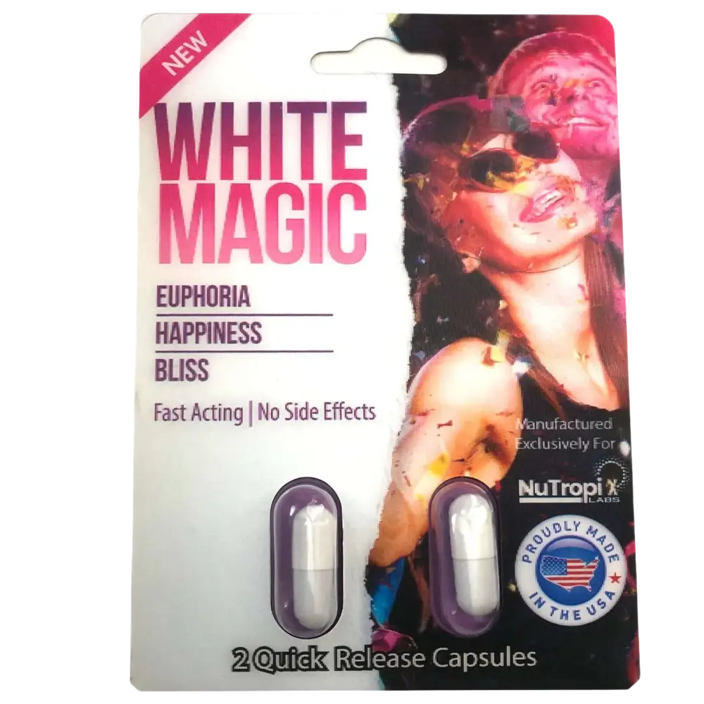 6x NEW White Magic Relax Chill & Happiness Enhancement Full Box 6 Card 12 Capsule - Dietary Supplement