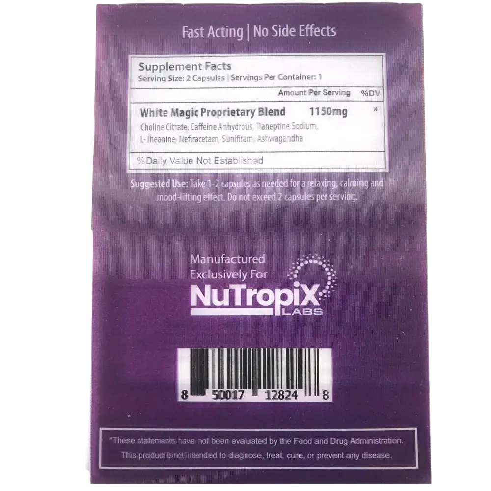 6x NEW White Magic Relax Chill & Happiness Enhancement Full Box 6 Card 12 Capsule - Dietary Supplement