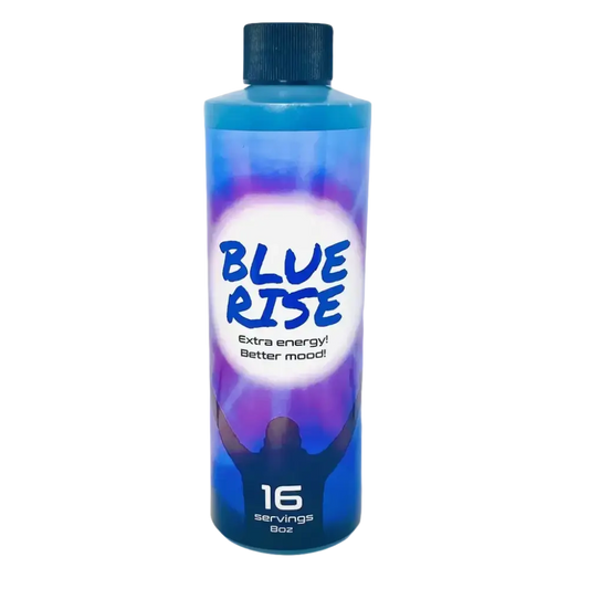 8oz Blue Rise Extra Mood Energy Red Dawn Formula Party Drink Liquid 16 Serving - Dietary Supplement