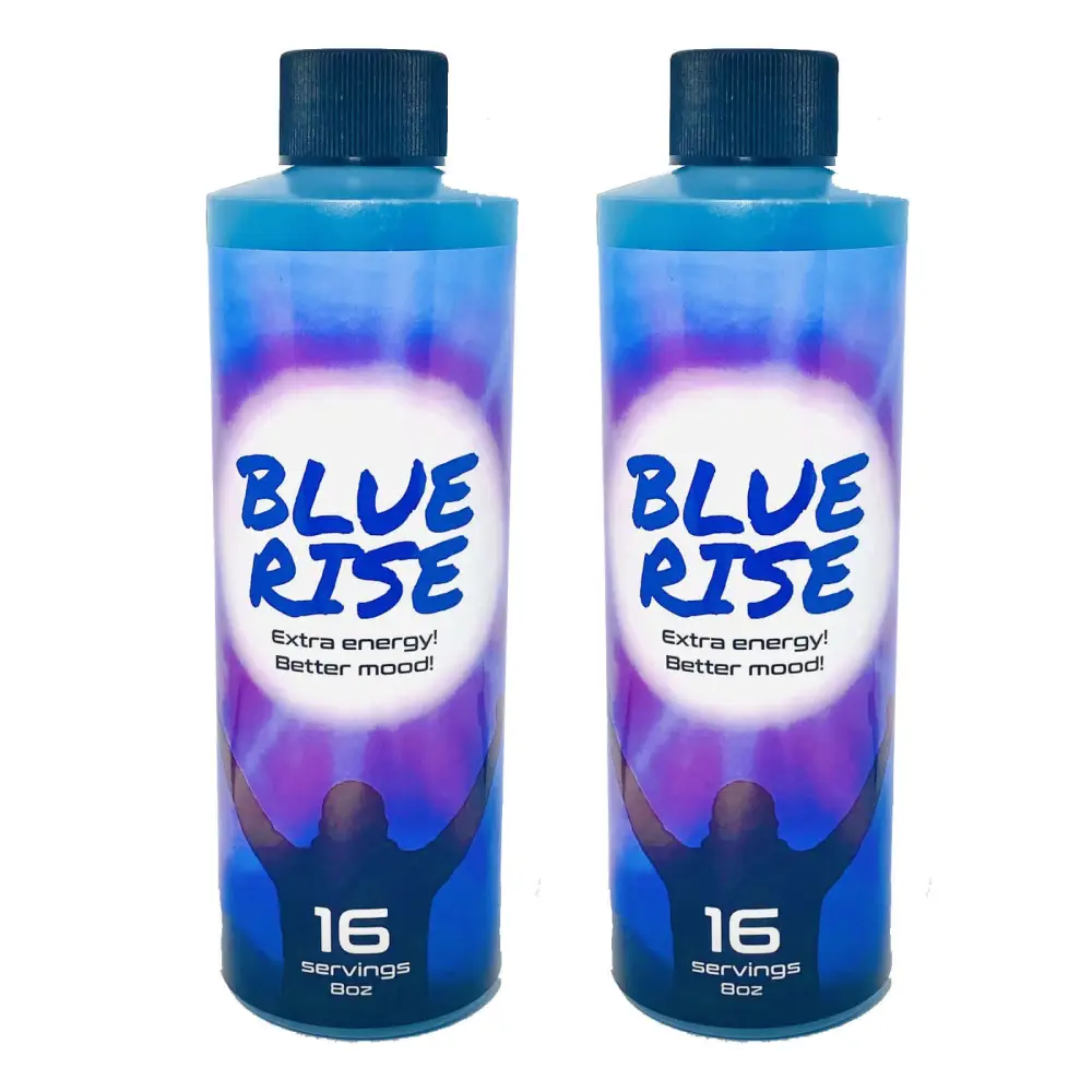 8oz Blue Rise Red Dawn Formula Party Drink Liquid Blue 16 Serving 2 BOTTLES - Dietary Supplement
