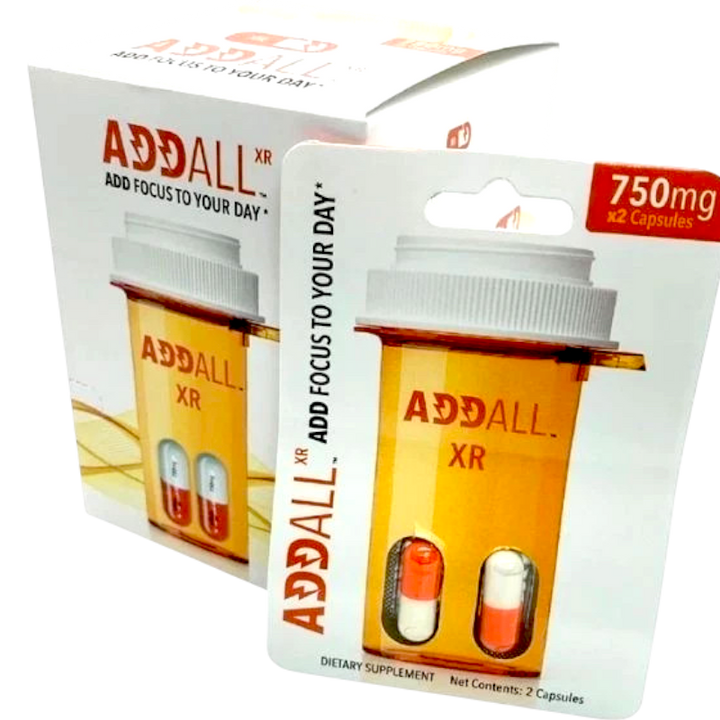 ADDALL XR 750mg Focus & Energy Capsules – Multi-Pack Options (2–24 ...