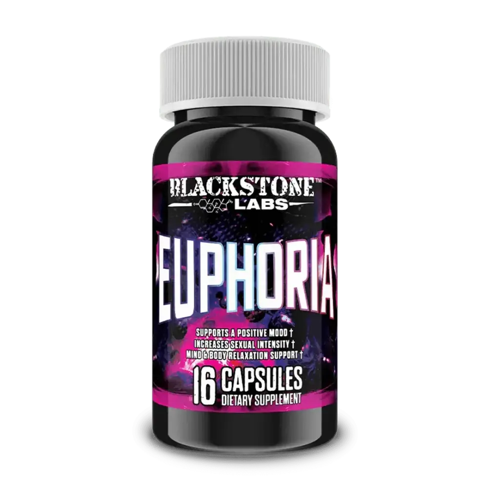 Blackstone Labs Euphoria – Natural Mood Booster & Hangover-Free Relaxation (16 Count) - Dietary Supplement
