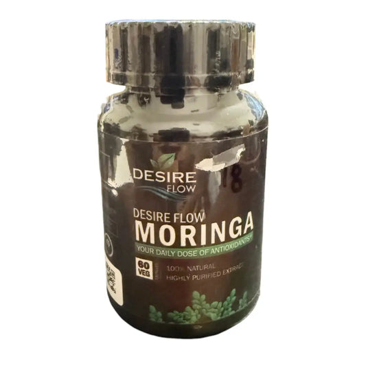 Desire Flow Moringa – 100% Natural – 60 Capsules (30 Servings) - Dietary Supplement