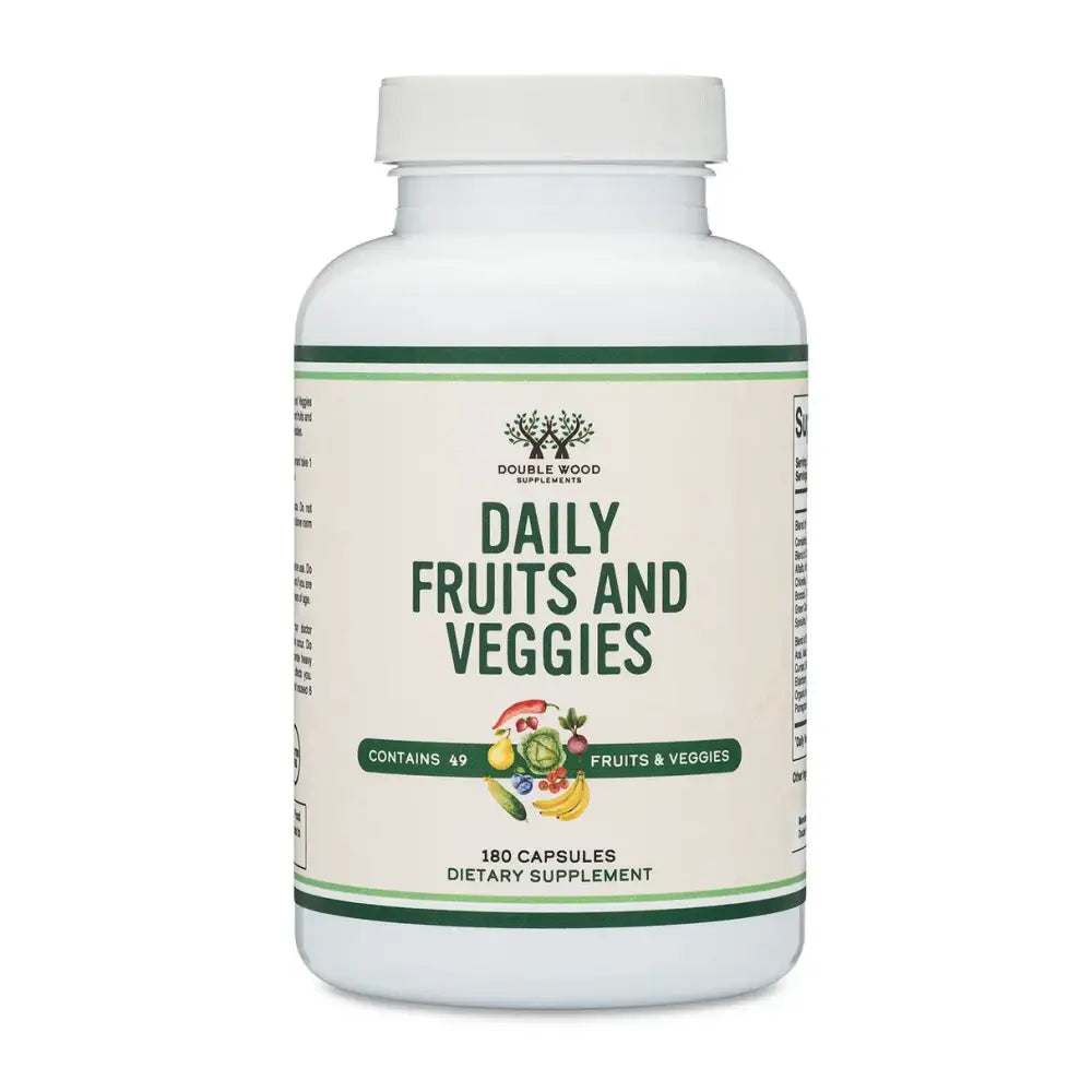 Fruits & Vegetables Supplement – 1,500mg of 49 Fruits & Veggies (100 Capsules) - Dietary Supplement