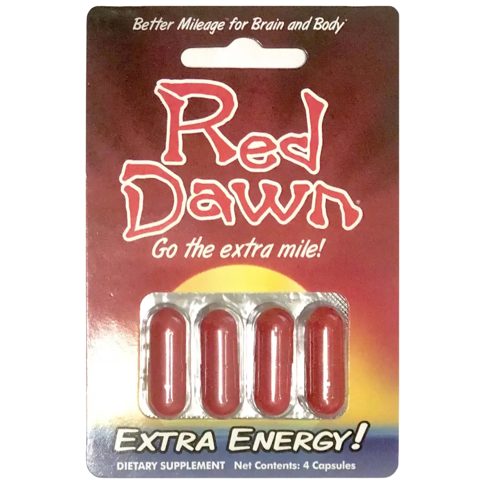 Full Box Red Dawn Go The Extra Mile Extra Energy Capsule (48 Capsules) - Dietary Supplement