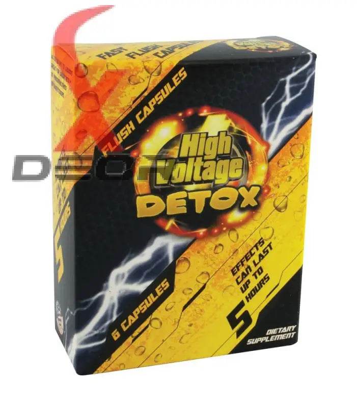 High Voltage Detox Fast Flush Capsules – 6 Capsules Per Box - XDeor