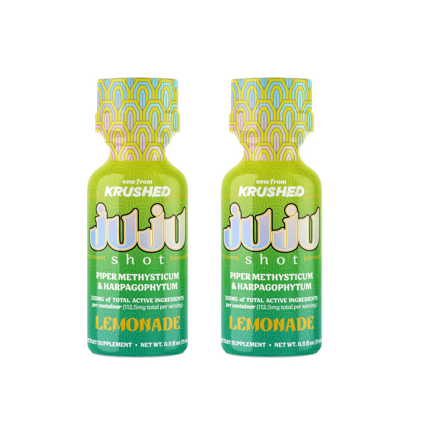 Krushed JUJU Kava Shot – Lemonade | Kava and Devil’s Claw Blend (15mL) 225mg 2 Pack