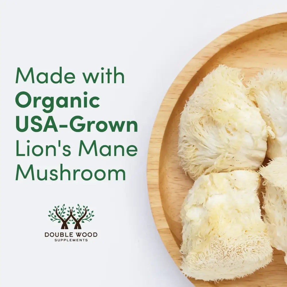 Lion’s Mane Mushroom Capsules – Brain Nerve and Immune Support – 120 Capsules - Dietary Supplement