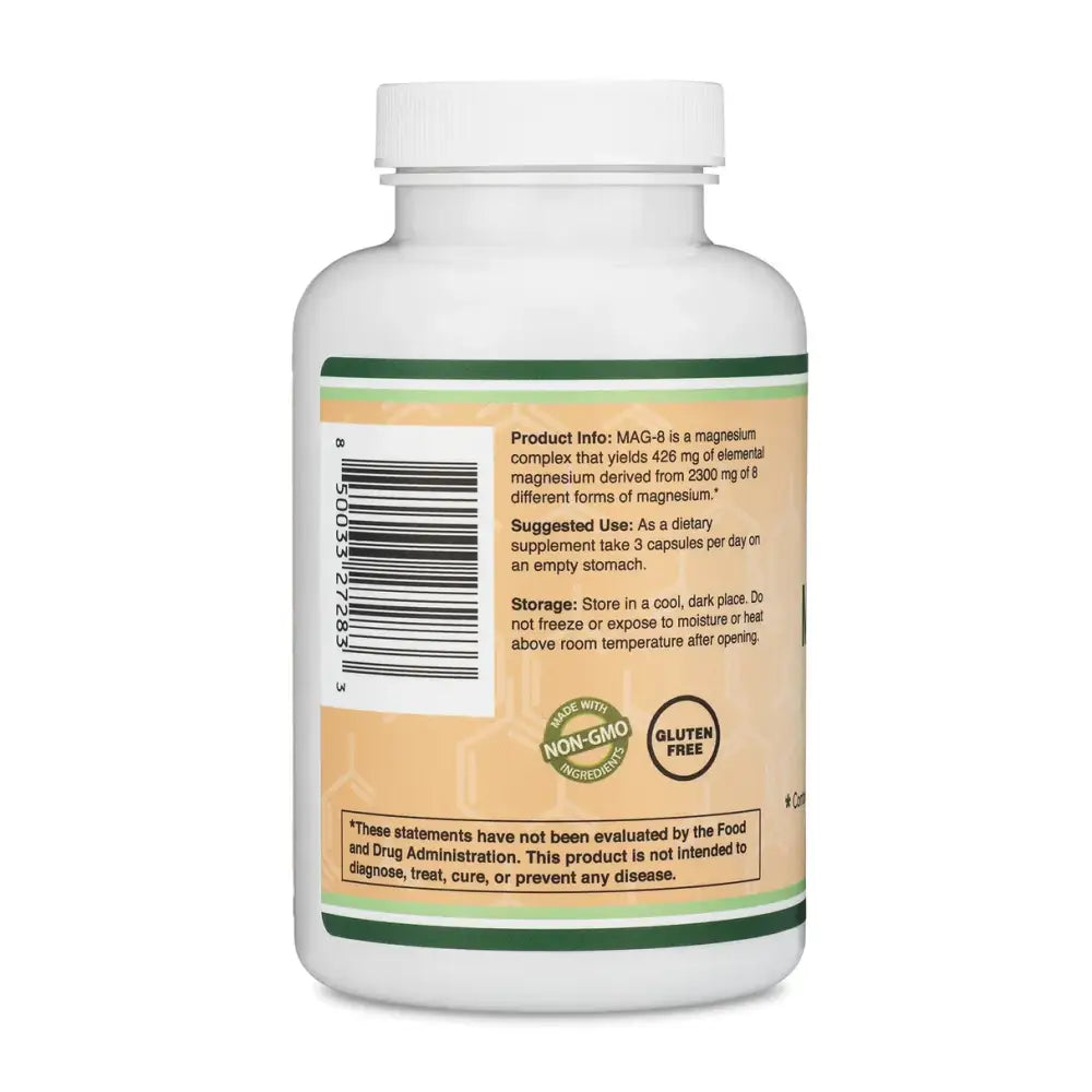 MAG-8 Magnesium Complex – 8 Forms of Magnesium for Optimal Health (100 Capsules) - Dietary Supplement