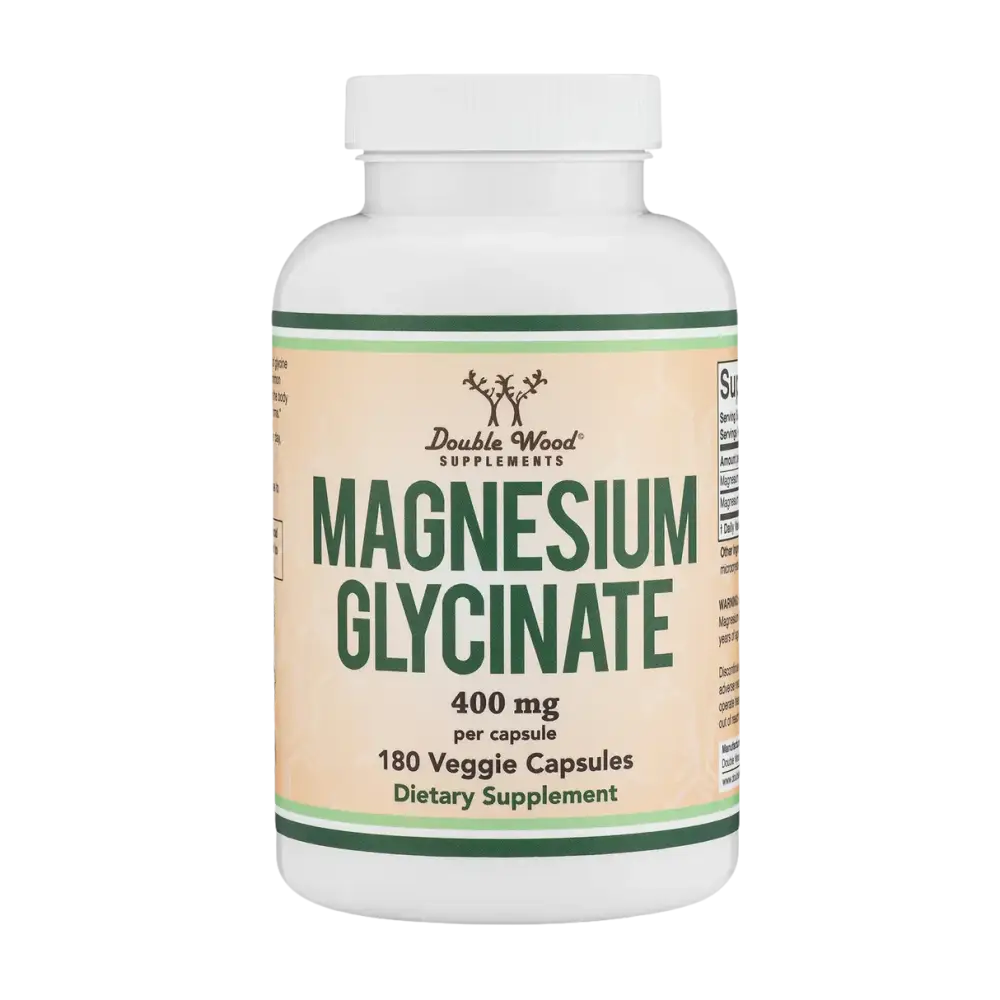 Magnesium Glycinate 400mg – High Absorption Gentle on Stomach (180 Capsules) - Dietary Supplement