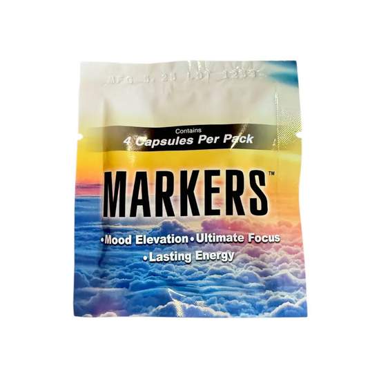 Markers ’Leave Yours’ – Mood & Focus Energy Capsules (6 Pack) - Dietary Supplement