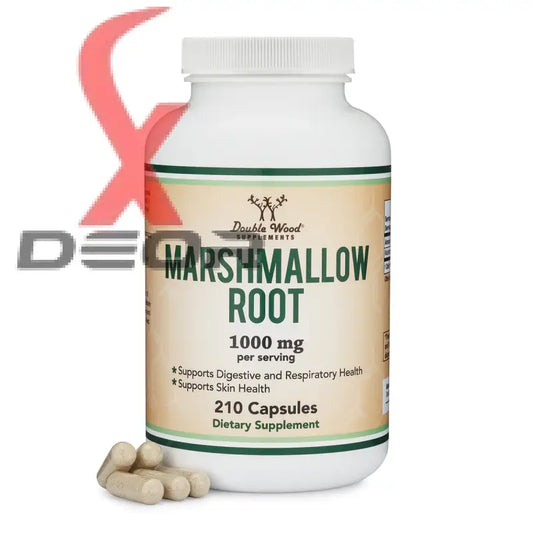 Marshmallow root capsules – 1000mg | 210 count | non-gmo & gluten free - dietary supplement