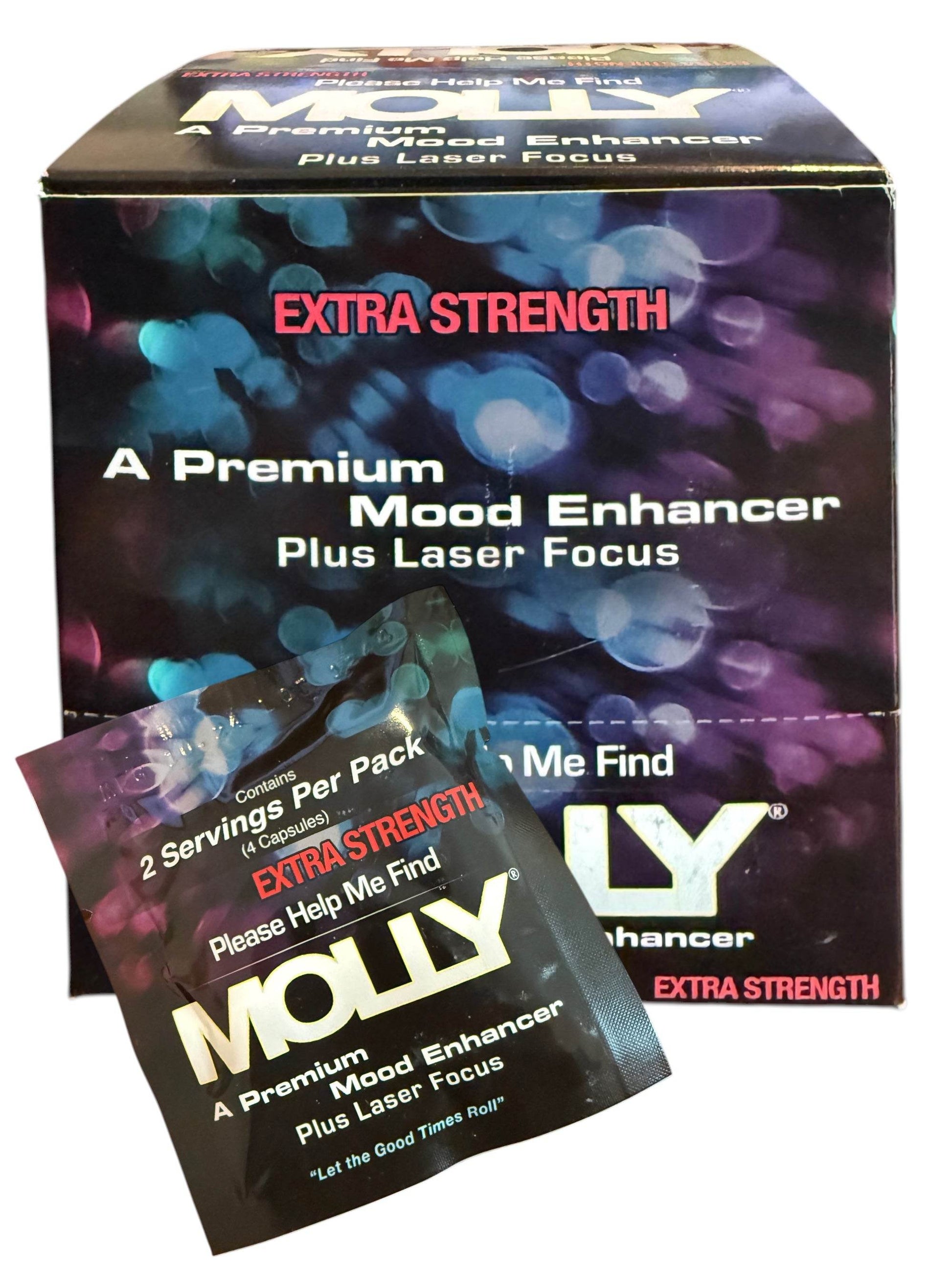 Molly – Premium Mood Enhancer + Laser Focus – Extra Strength Box (12 Packets, 2 Servings Each) - XDeor