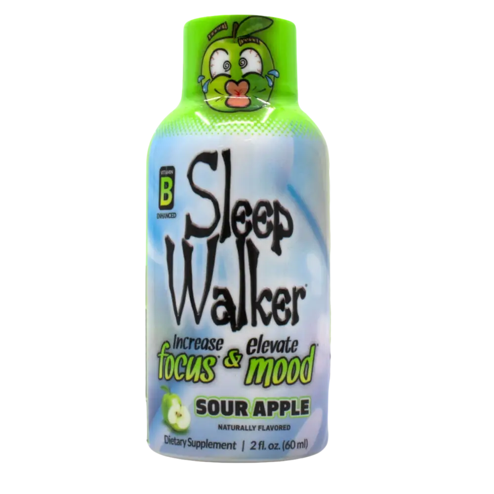 NEW Sleep Walker Shot Sour Apple 2oz from Red Dawn Full Box - Dietary Supplement