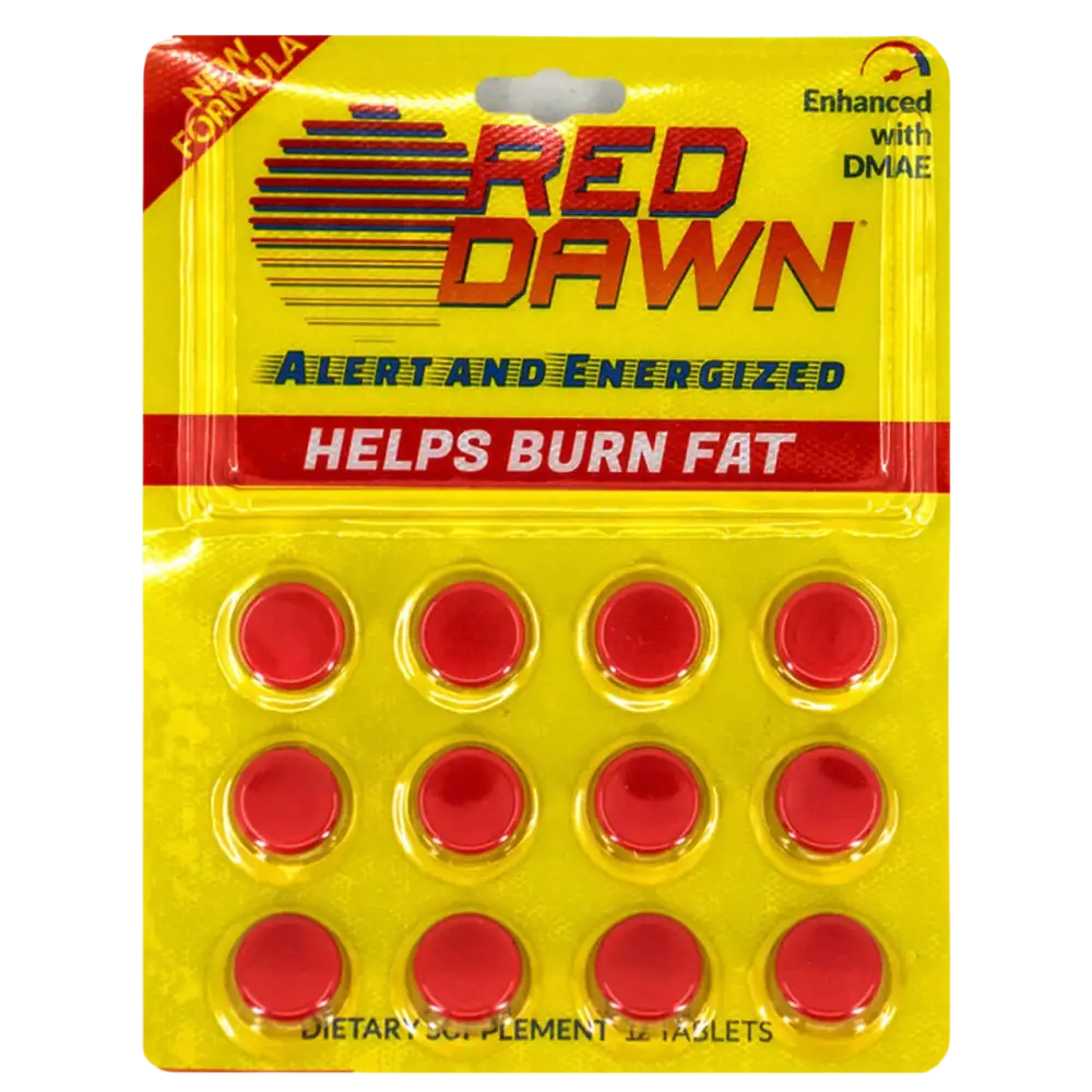 Red Dawn Alert & Energized Melt Fat Upgrade Productivity Stay Happy! FULL BOX - Dietary Supplement