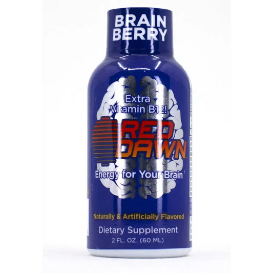 Red Dawn Brain Berry Shot for your Brain Sugar Free 6 Bottles - Dietary Supplement