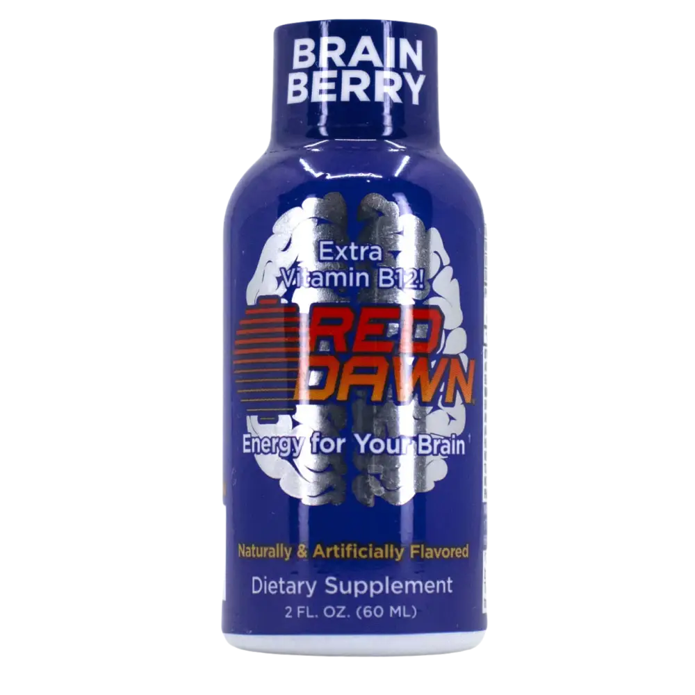 Red Dawn Brain Berry Shot for your Brain Sugar Free Full Box - Dietary Supplement