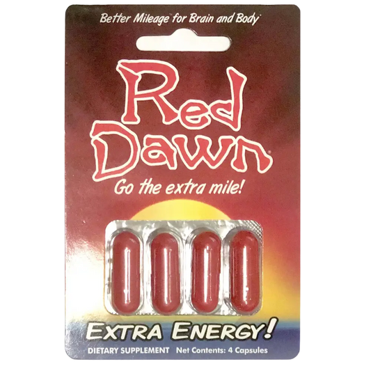 Red Dawn Go The Extra Mile Extra Energy Capsule Full Box - Dietary Supplement