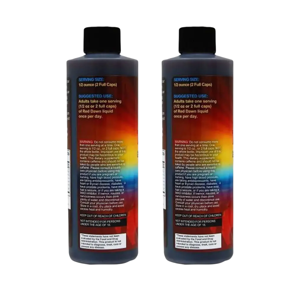 Red Dawn Shot Concentrate 2oz 4 Serving Party Drink 12 Bottles - Dietary Supplement
