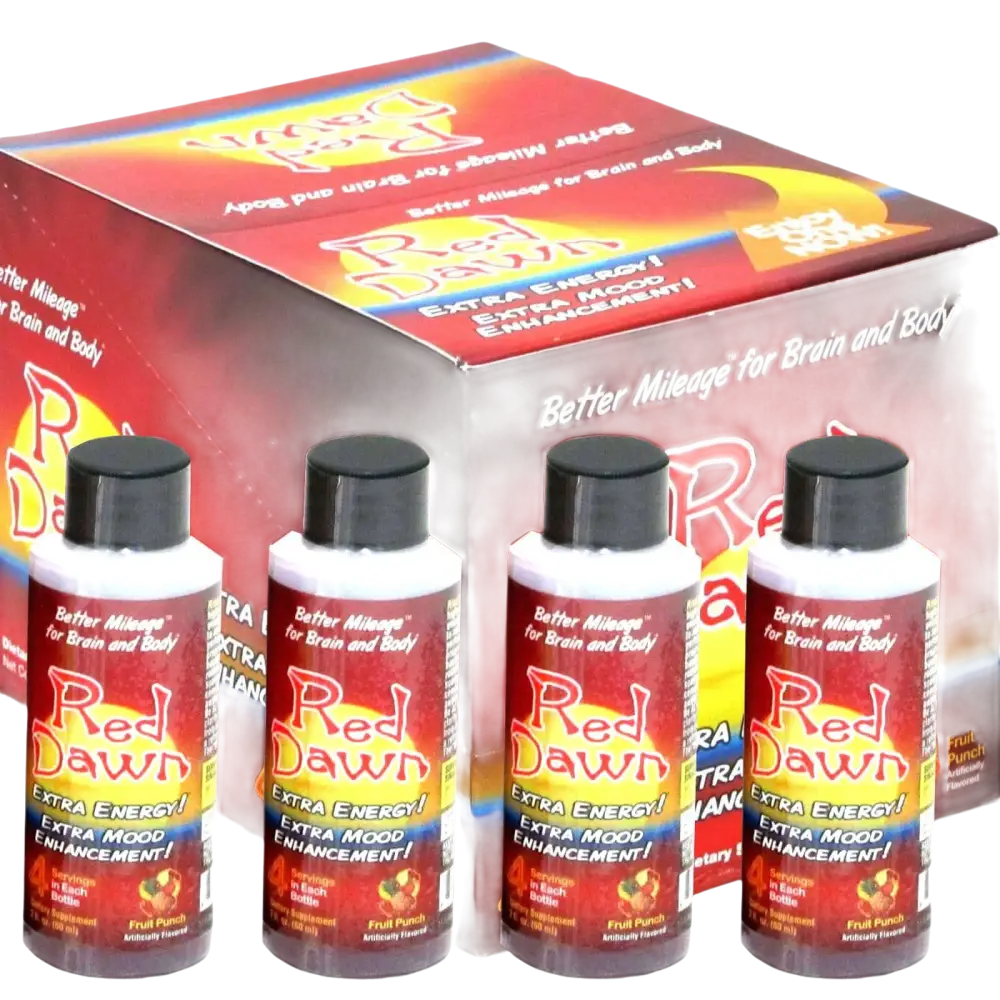 Red Dawn Shot Concentrate 2oz 4 Serving Party Drink 12 Bottles - Dietary Supplement