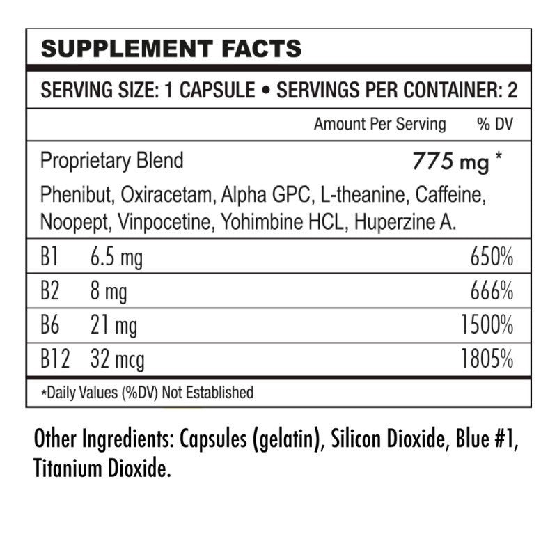 Derall Boost Supplement Facts