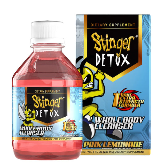 Stinger Detox Whole Body Cleanser – 1 Hour Extra Strength Drink – Pink Lemonade – 8 FL OZ