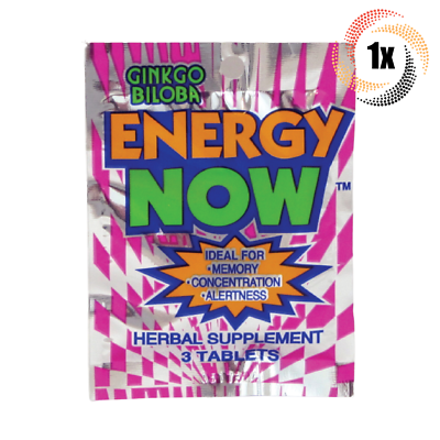 Energy Now Ginkgo Biloba — Herbal Weight / Energy Supplement | Full Box (24 Packs × 3 Tablets)