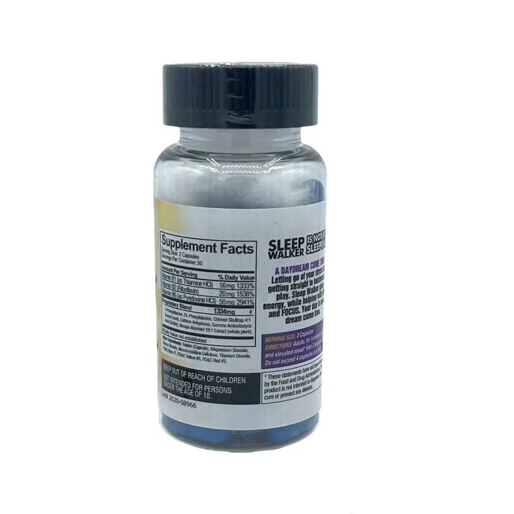 Sleep Walker Mood Enhancer 1 Bottle of 60CT Capsule - Dietary Supplement