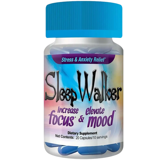 20 Capsules Sleep Walker Mood Enhancer Bottle Red Dawn RXD - Dietary Supplement
